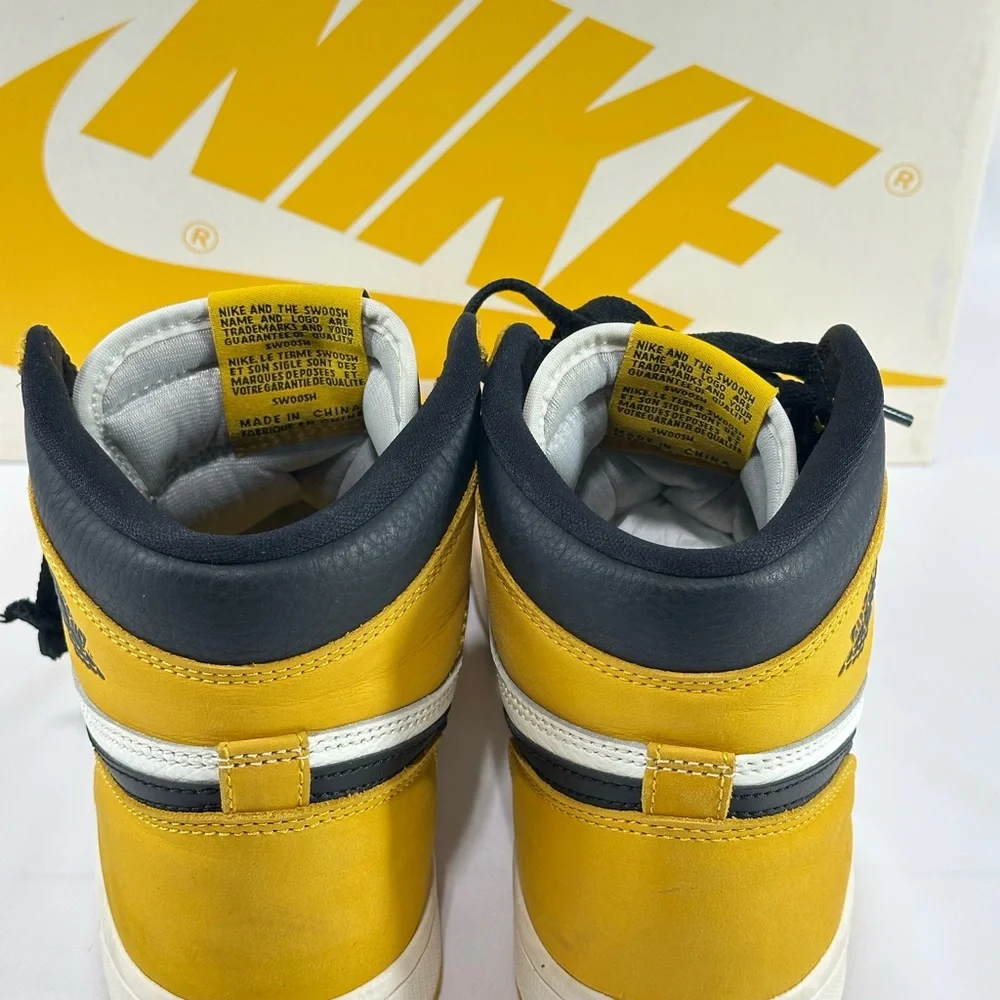#113 Air Jordan 1 Retro High OG Yellow Ochre Men's shoes Size 7.5 DZ5485 701